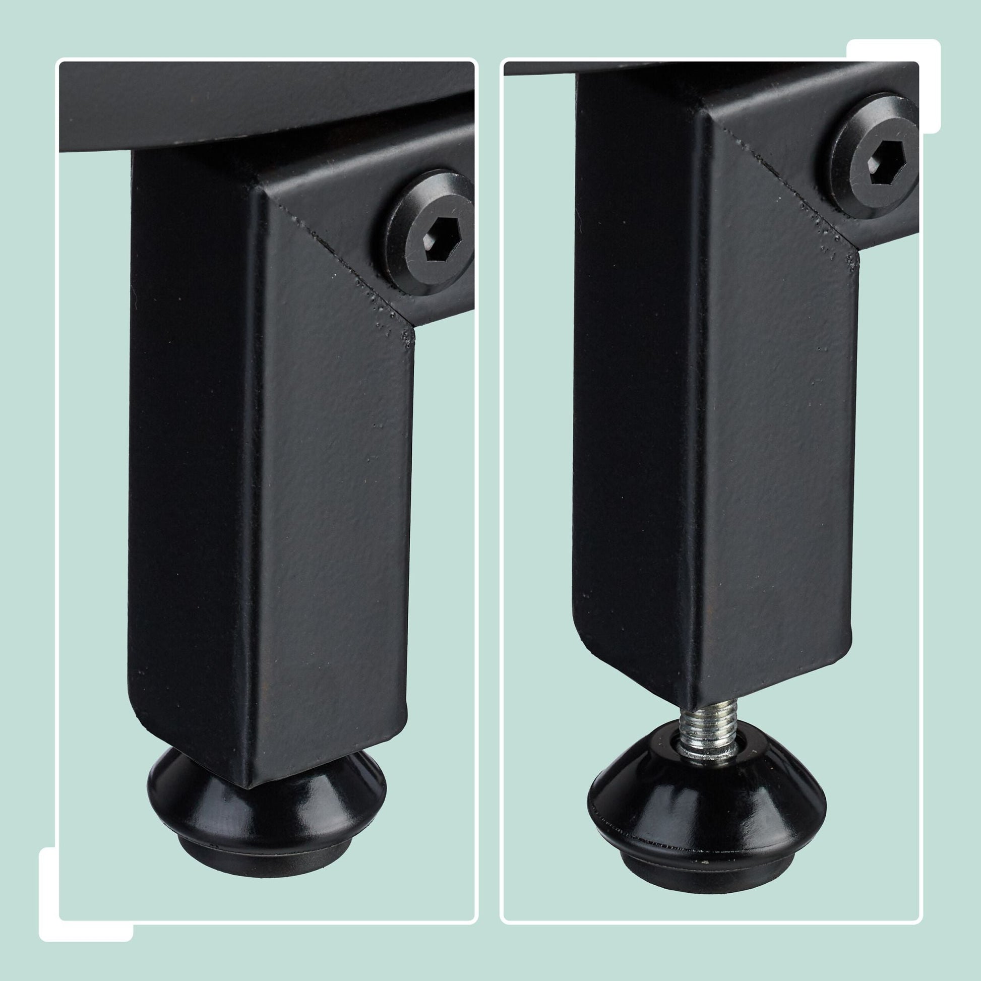 Kaminholzregal mit 2 Ebenen Schwarz von Relaxdays