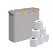 Toilettenpapier Aufbewahrung 12 Rollen Hellbraun-Grau