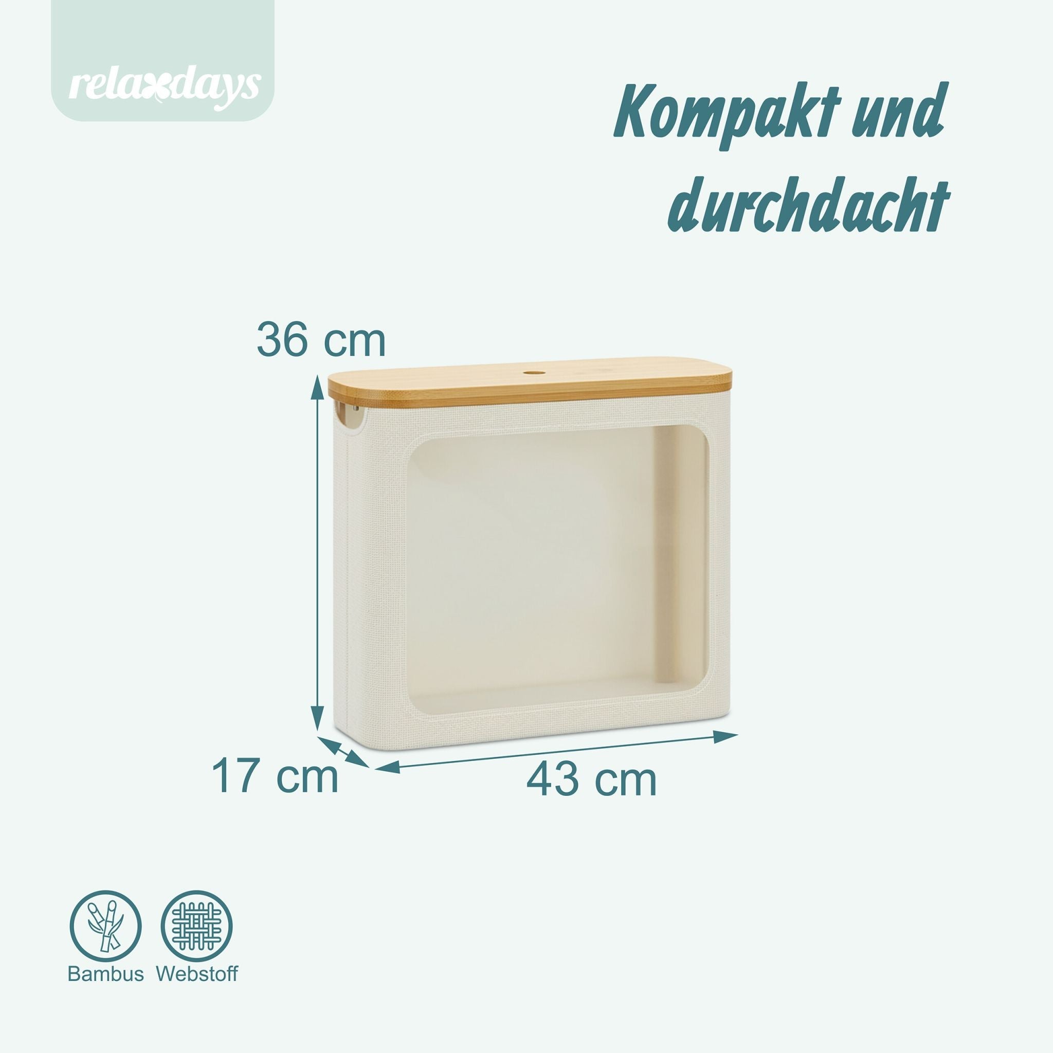 Toilettenpapier Aufbewahrung 12 Rollen Beige-Hellbraun