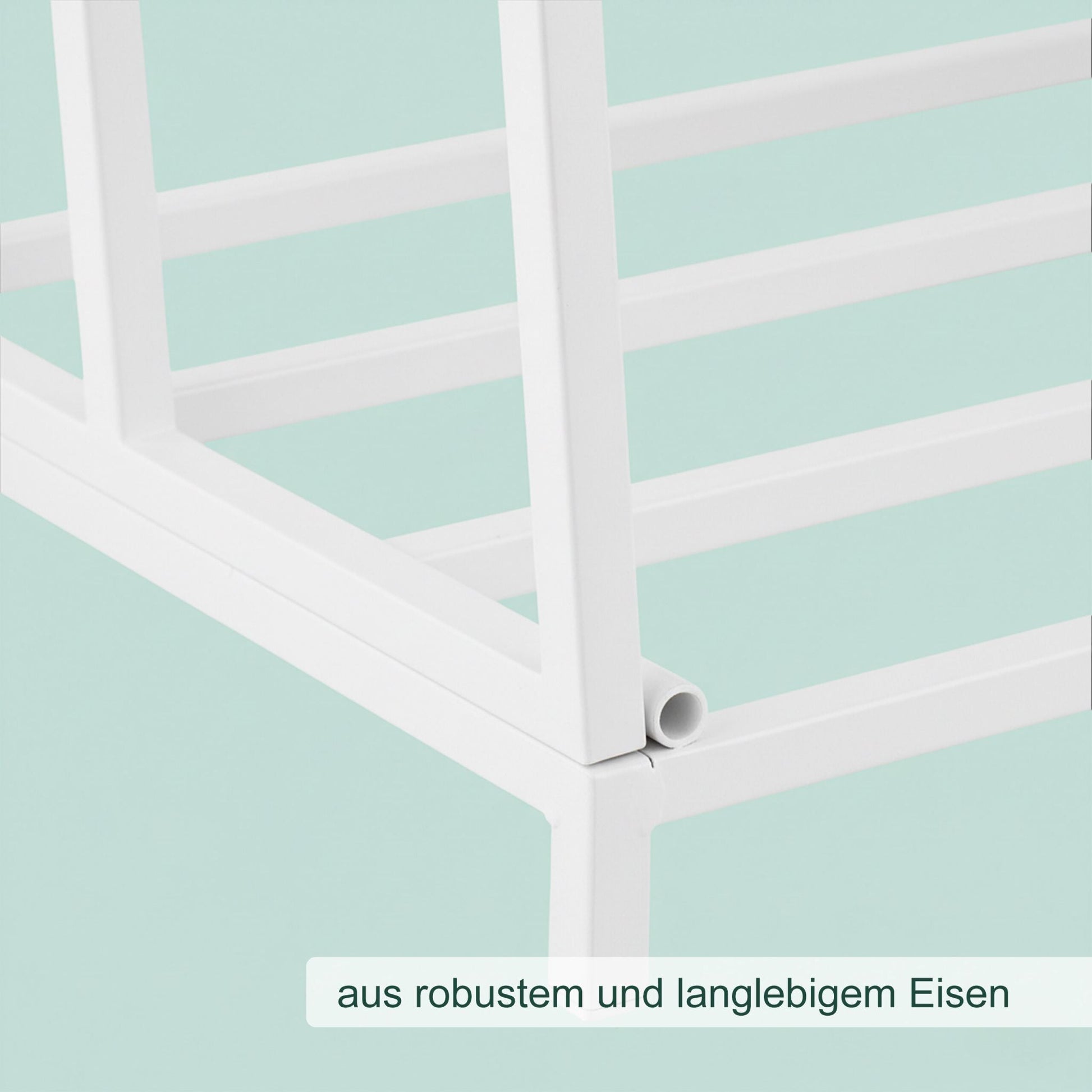 Faltbares Kaminholzregal Metall Weiss von Relaxdays