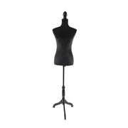 Weibliche Schneiderpuppe 36/38 Samt Schwarz von Relaxdays