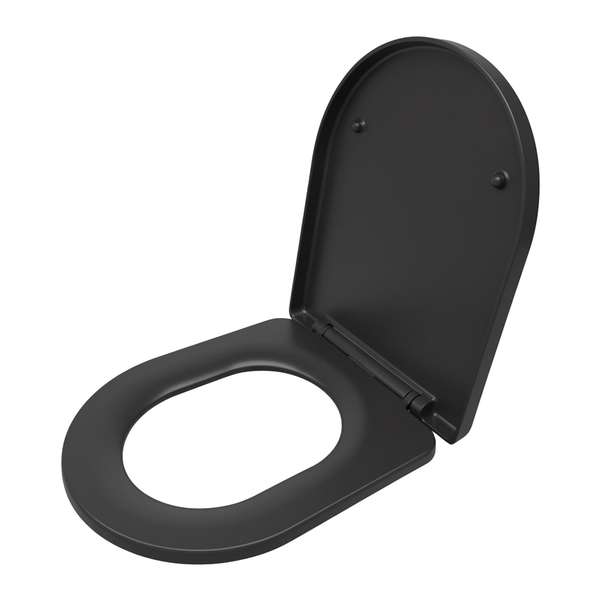 Toilettendeckel mit Absenkautomatik Anthrazit von Relaxdays