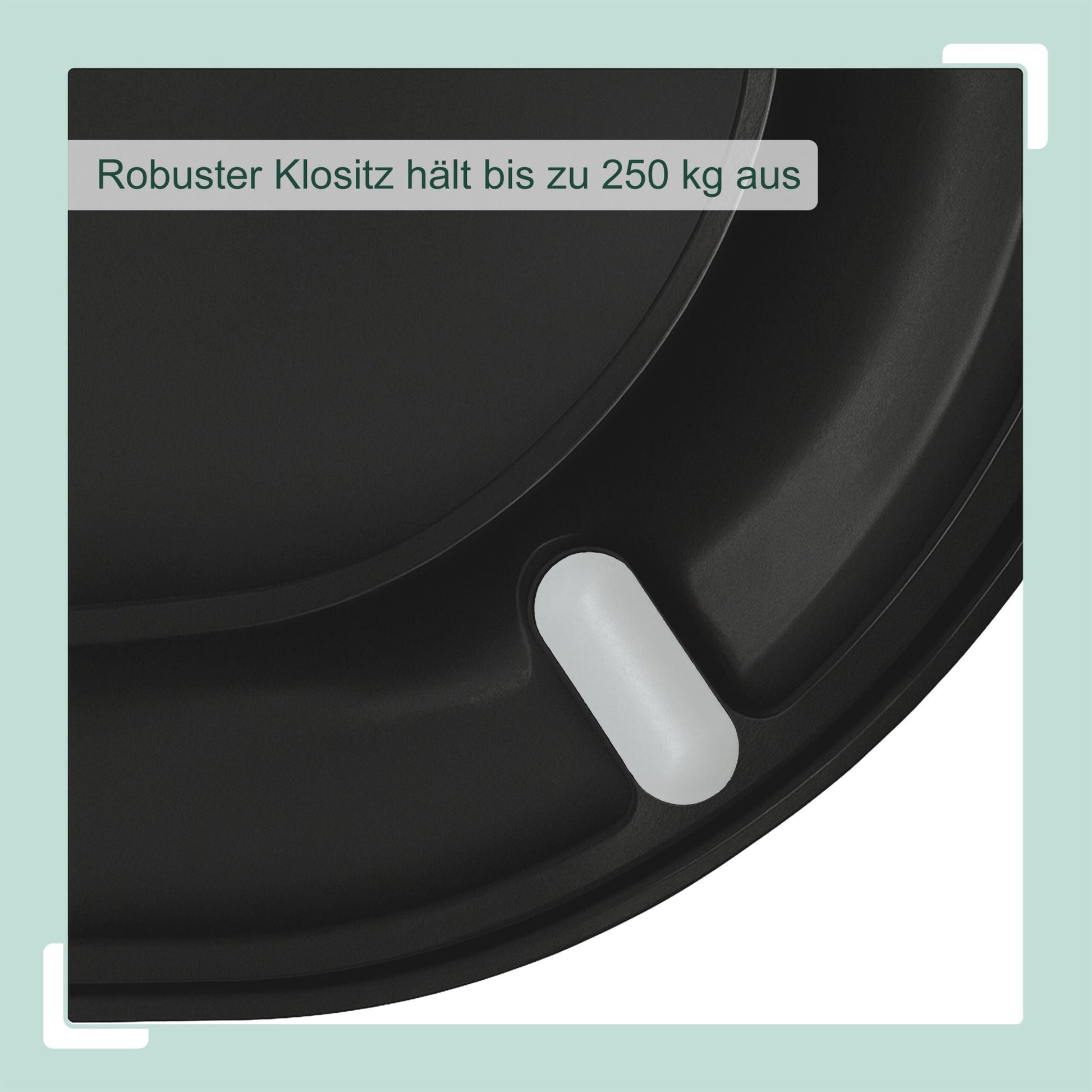 Toilettendeckel mit Absenkautomatik Anthrazit von Relaxdays