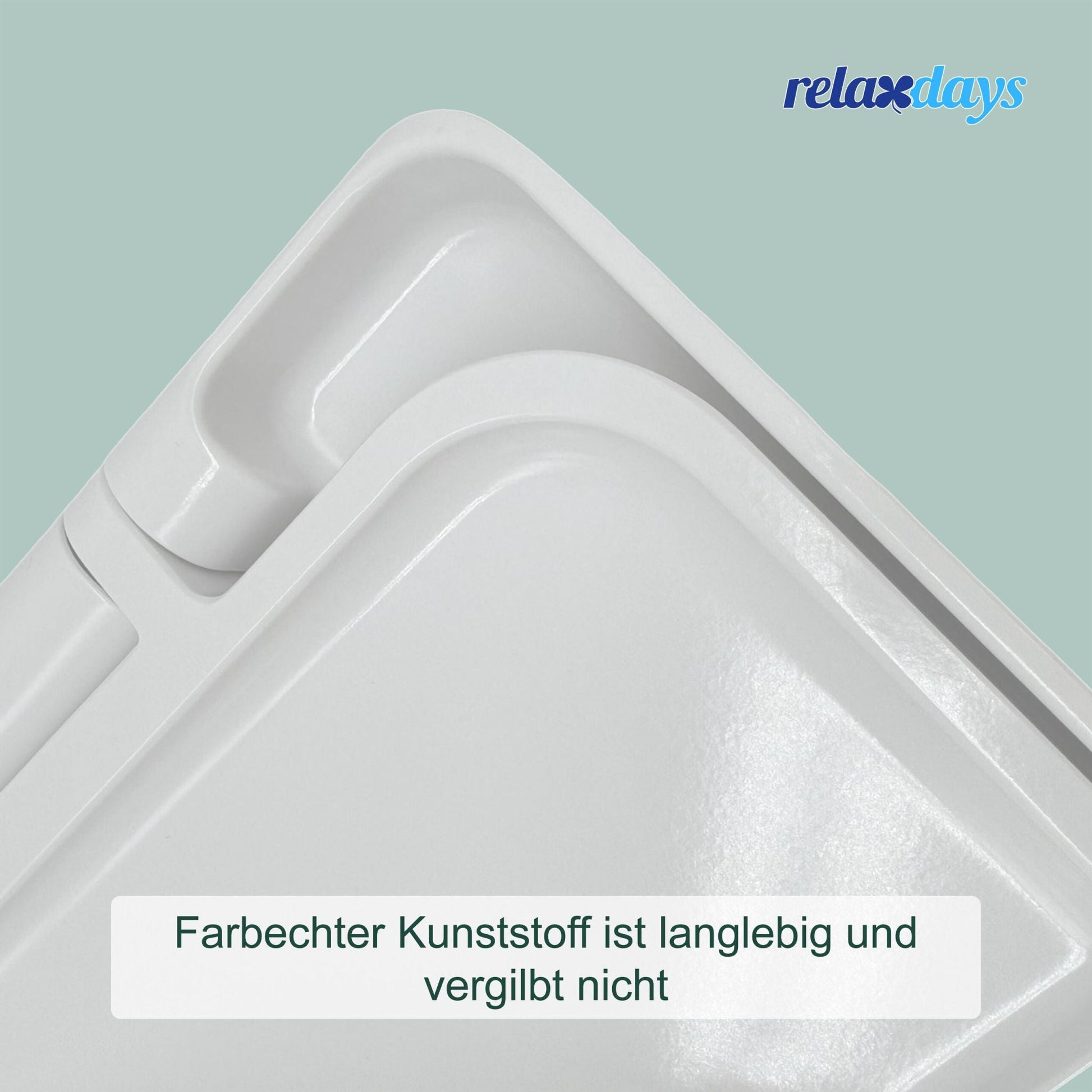 Toilettendeckel mit Absenkautomatik Weiss von Relaxdays