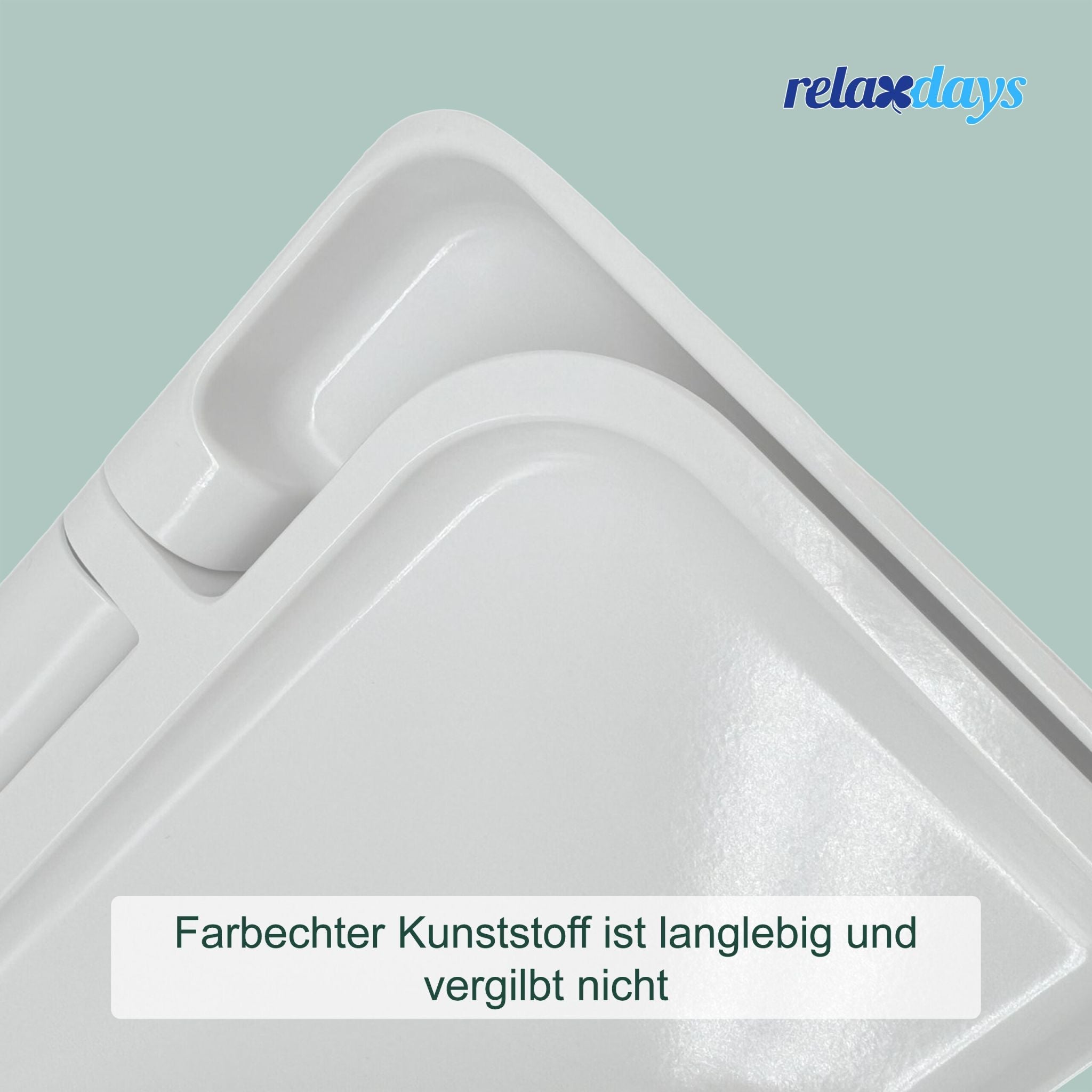 Toilettendeckel mit Absenkautomatik Weiss von Relaxdays