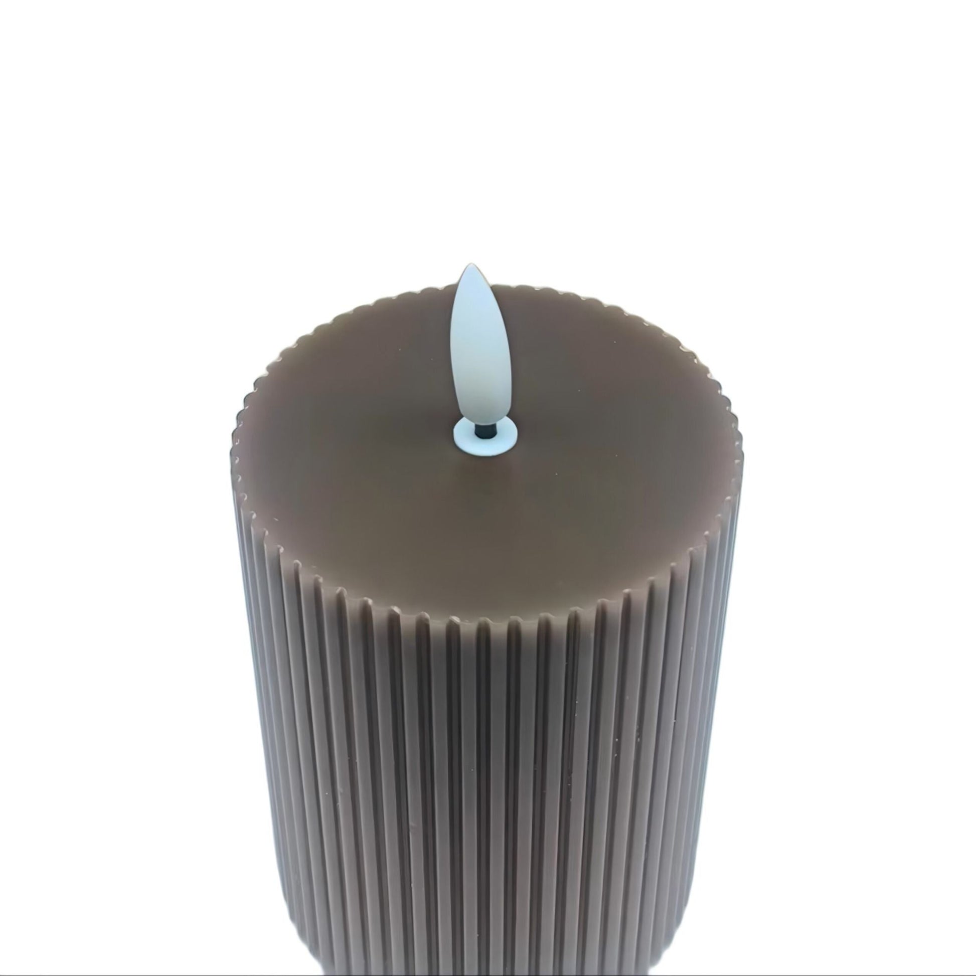 LED Kerzen 3er-Set Braun von Relaxdays