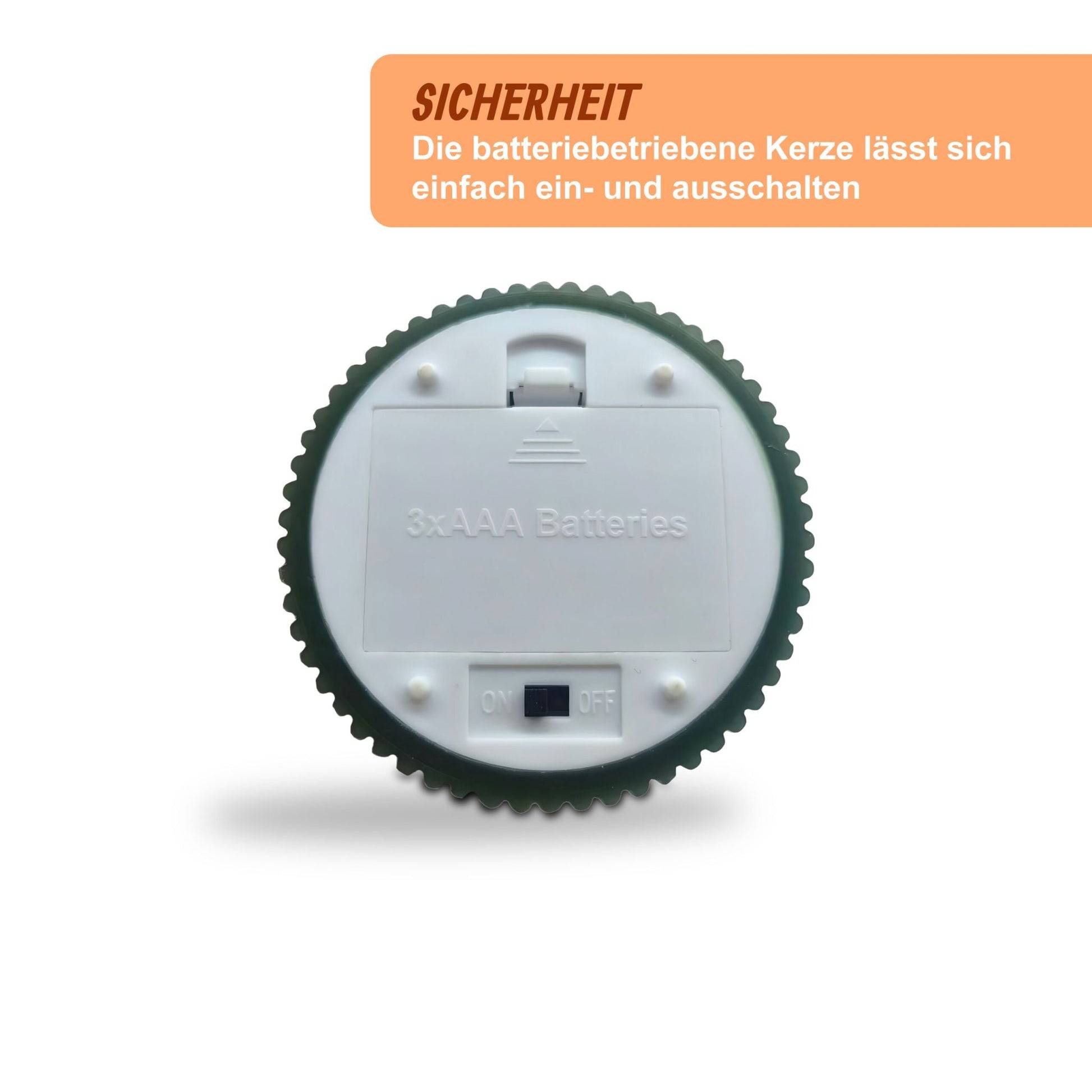 LED Kerzen 4er-Set 13cm Dunkelgrün von Relaxdays