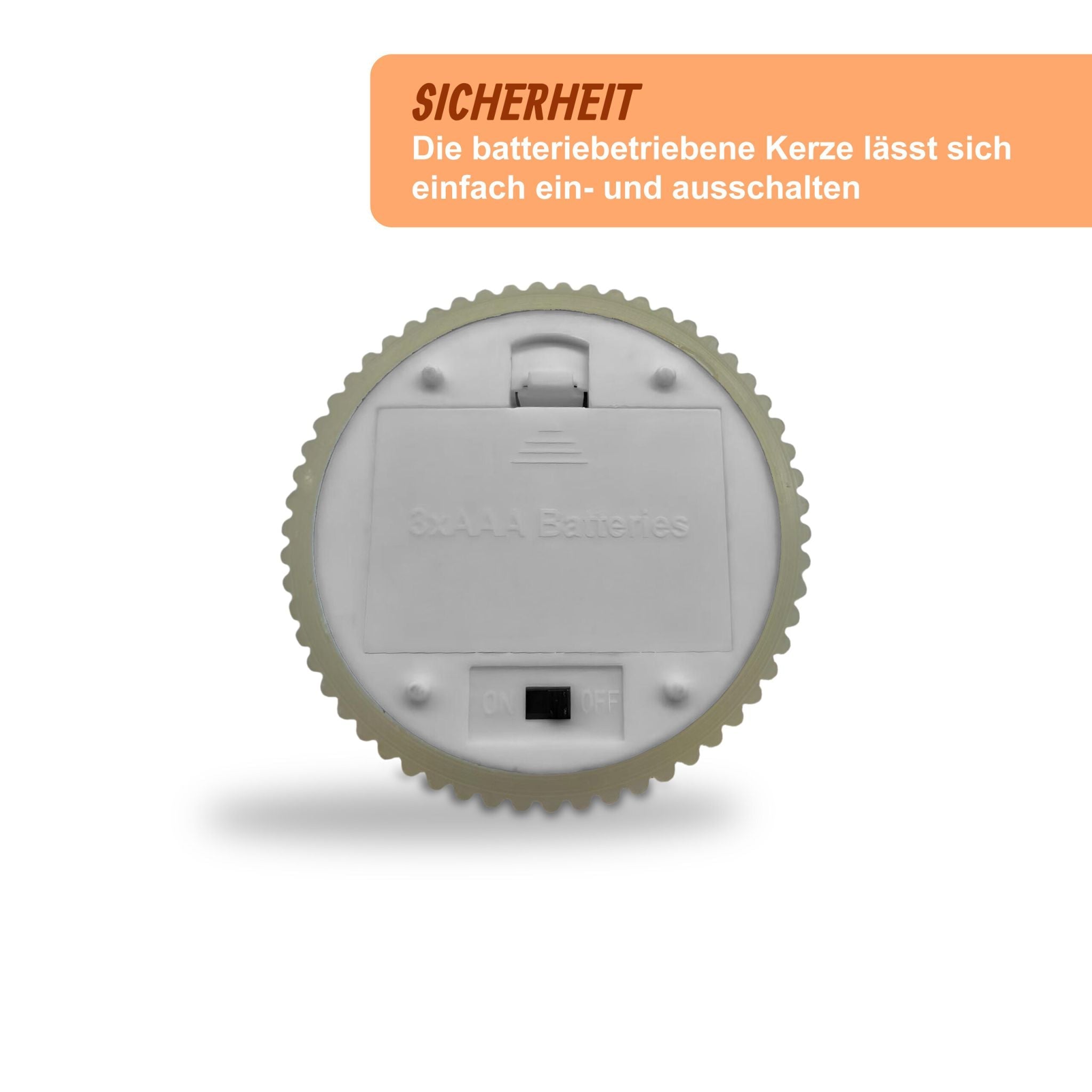 LED Kerzen 4er-Set 18cm Beige von Relaxdays