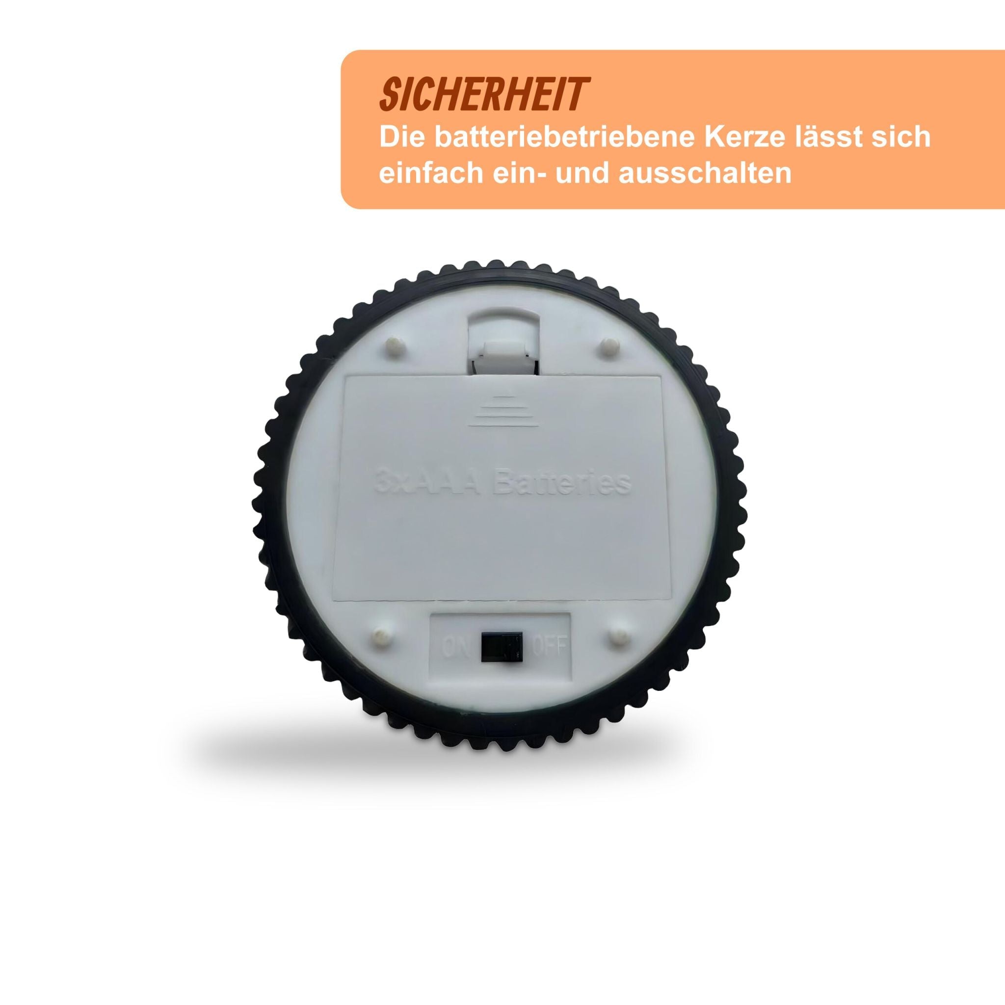 LED Kerzen 4er-Set 18cm Schwarz von Relaxdays