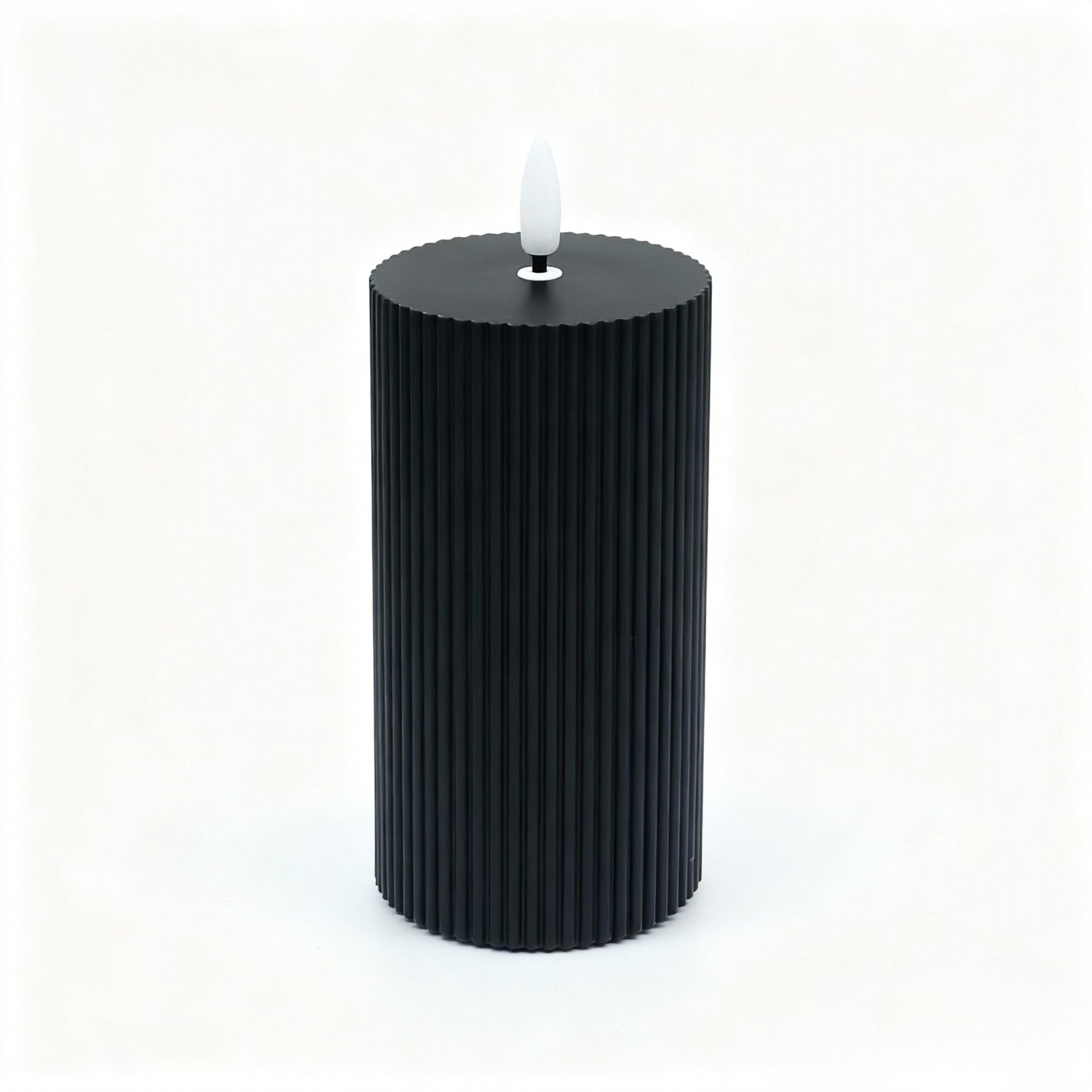 LED Kerzen 4er-Set 18cm Schwarz von Relaxdays