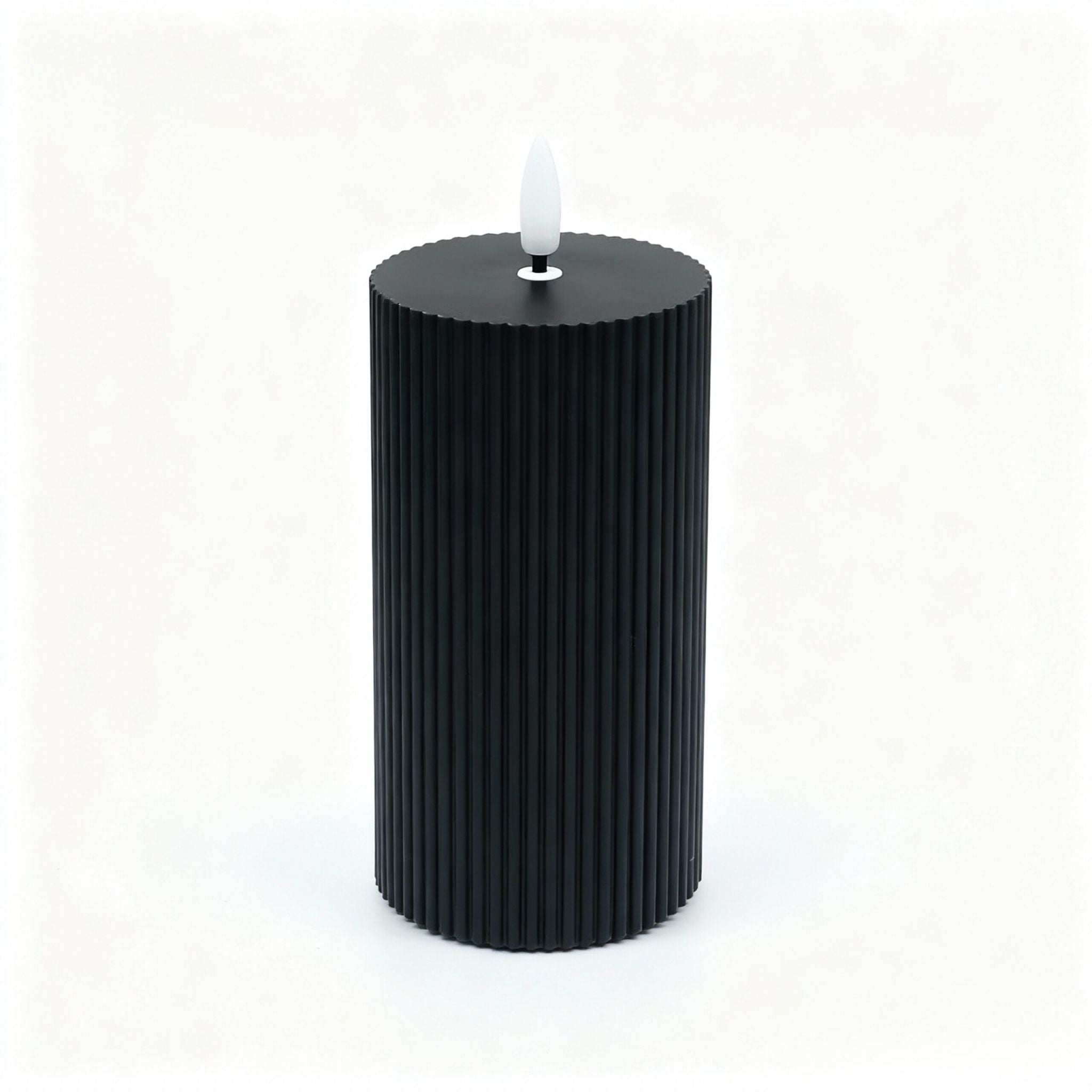 LED Kerzen 4er-Set 18cm Schwarz von Relaxdays