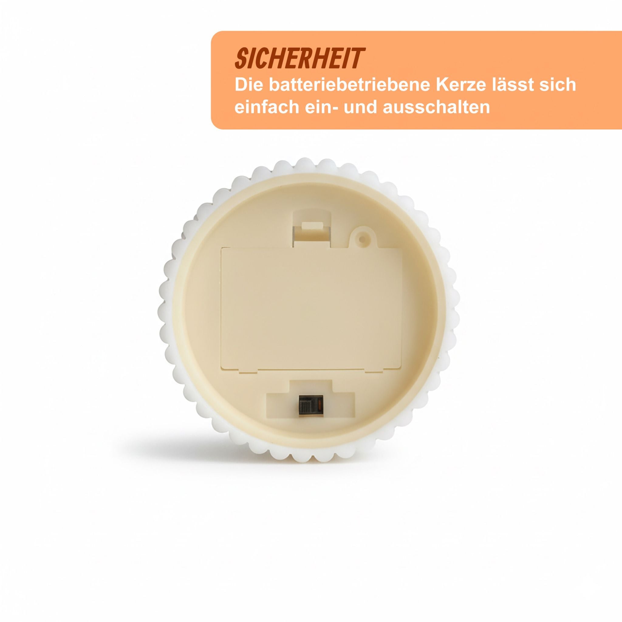 LED Kerzen 4er-Set 18cm Weiss von Relaxdays