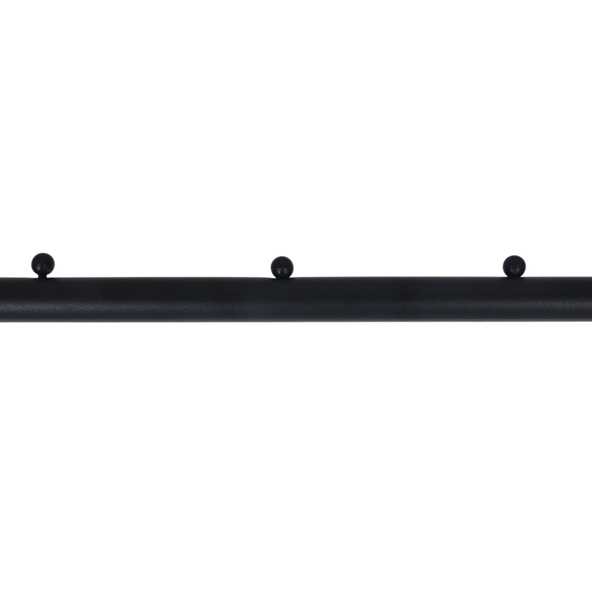 Kleiderständer rollbar mit 2 Ablagen Schwarz von Relaxdays