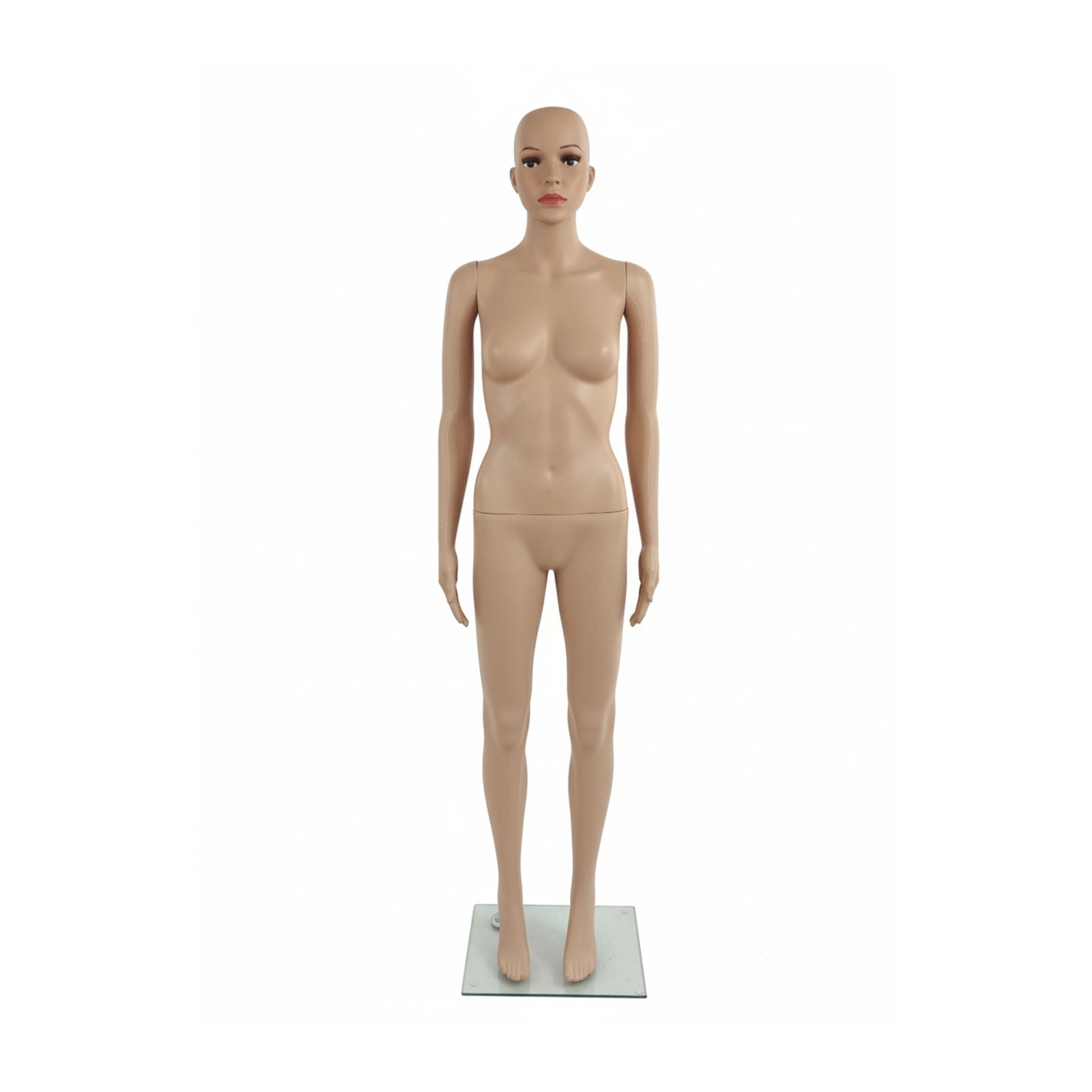 Schaufensterpuppe weiblich Beige von Relaxdays