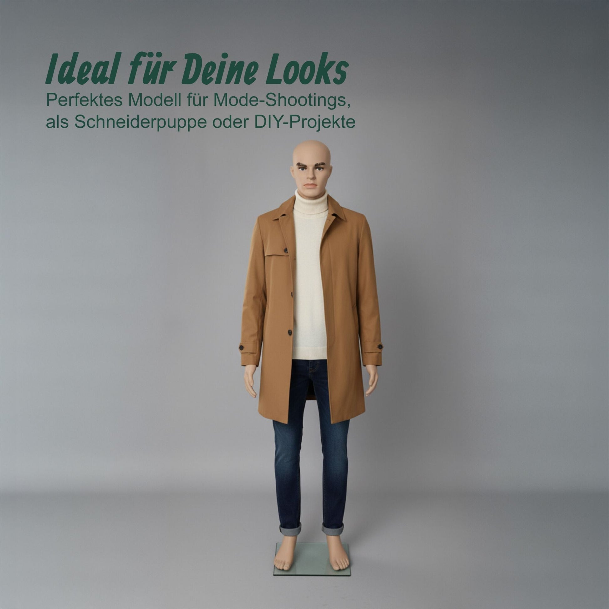 Schaufensterpuppe männlich Beige von Relaxdays