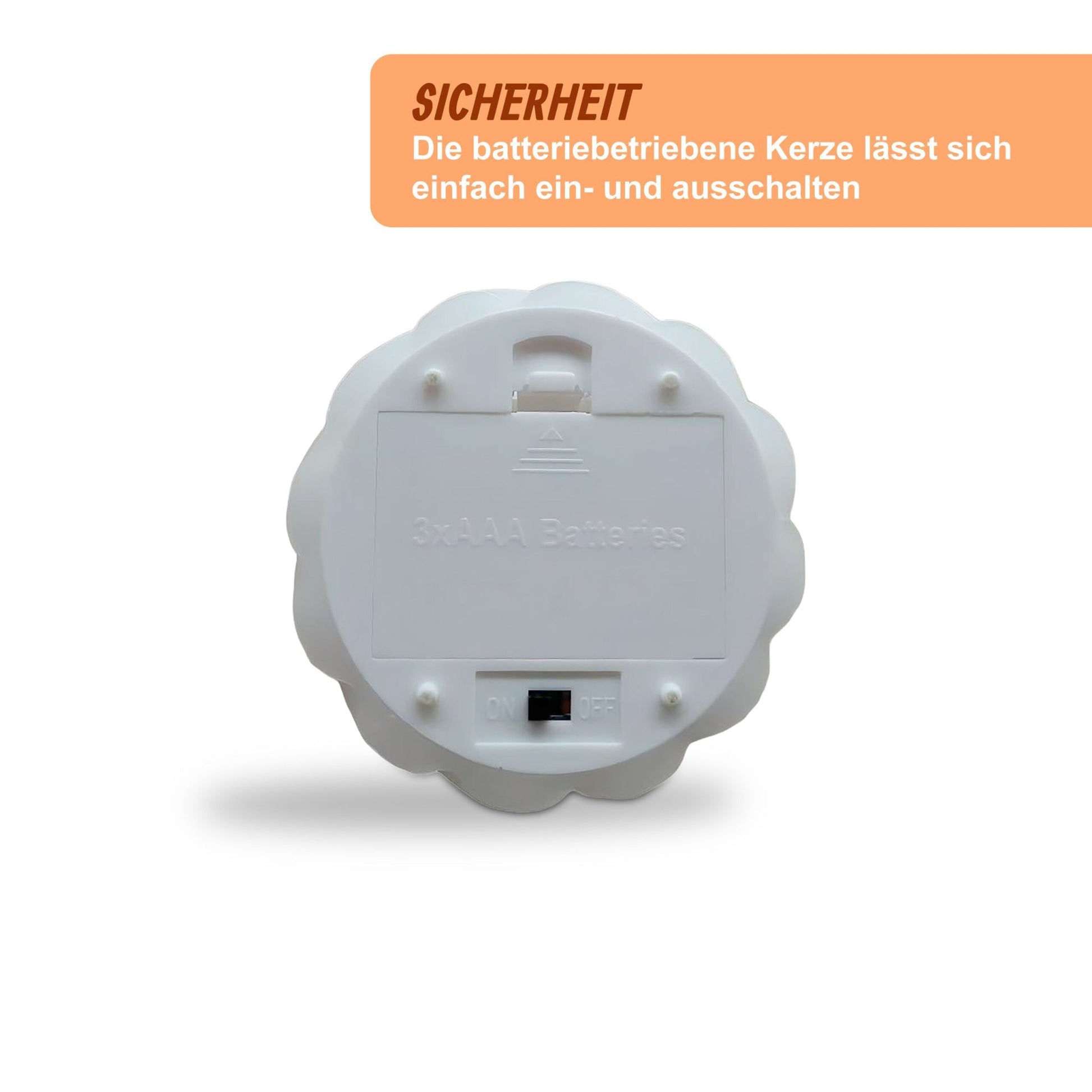LED Kerzen 3er-Set Weiss von Relaxdays