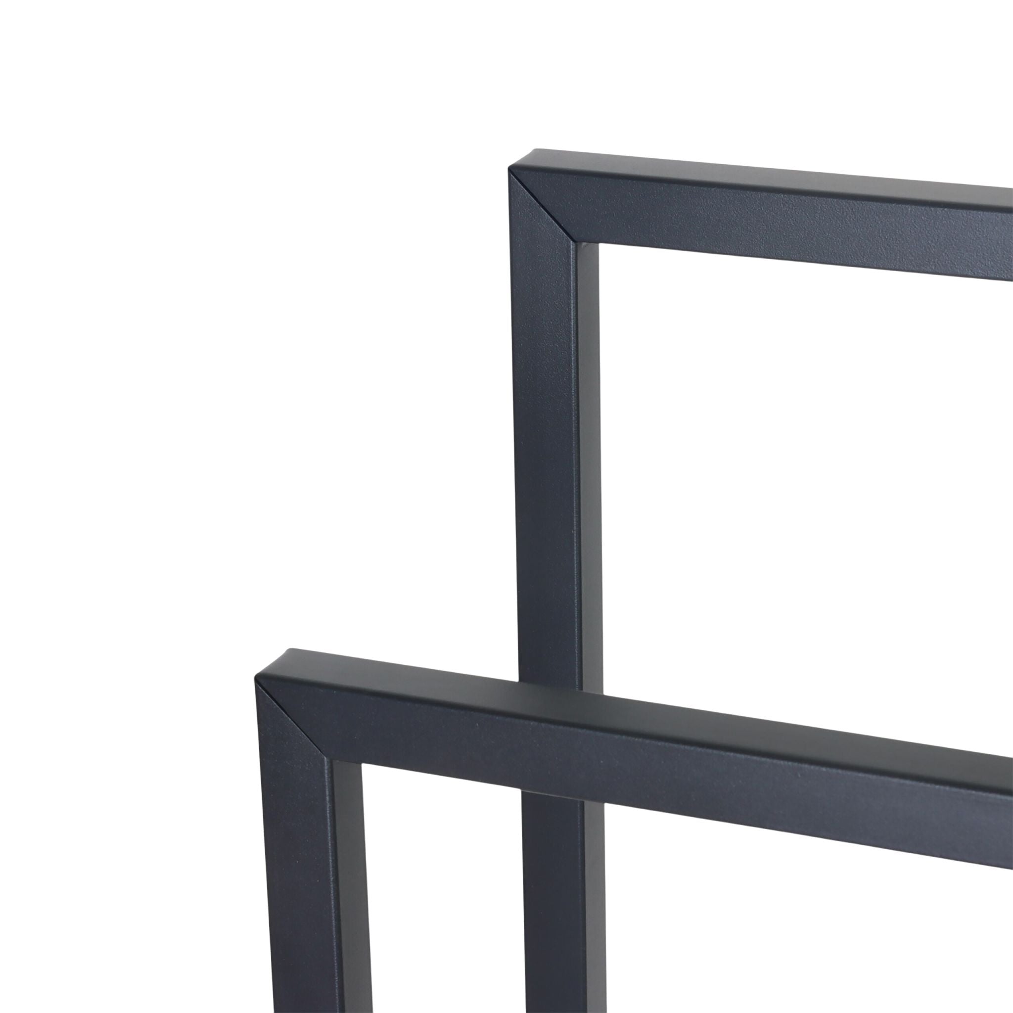 Handtuchständer 2 Stangen Metall Schwarz von Relaxdays