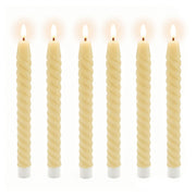 LED Stabkerzen 6er-Set Beige von Relaxdays