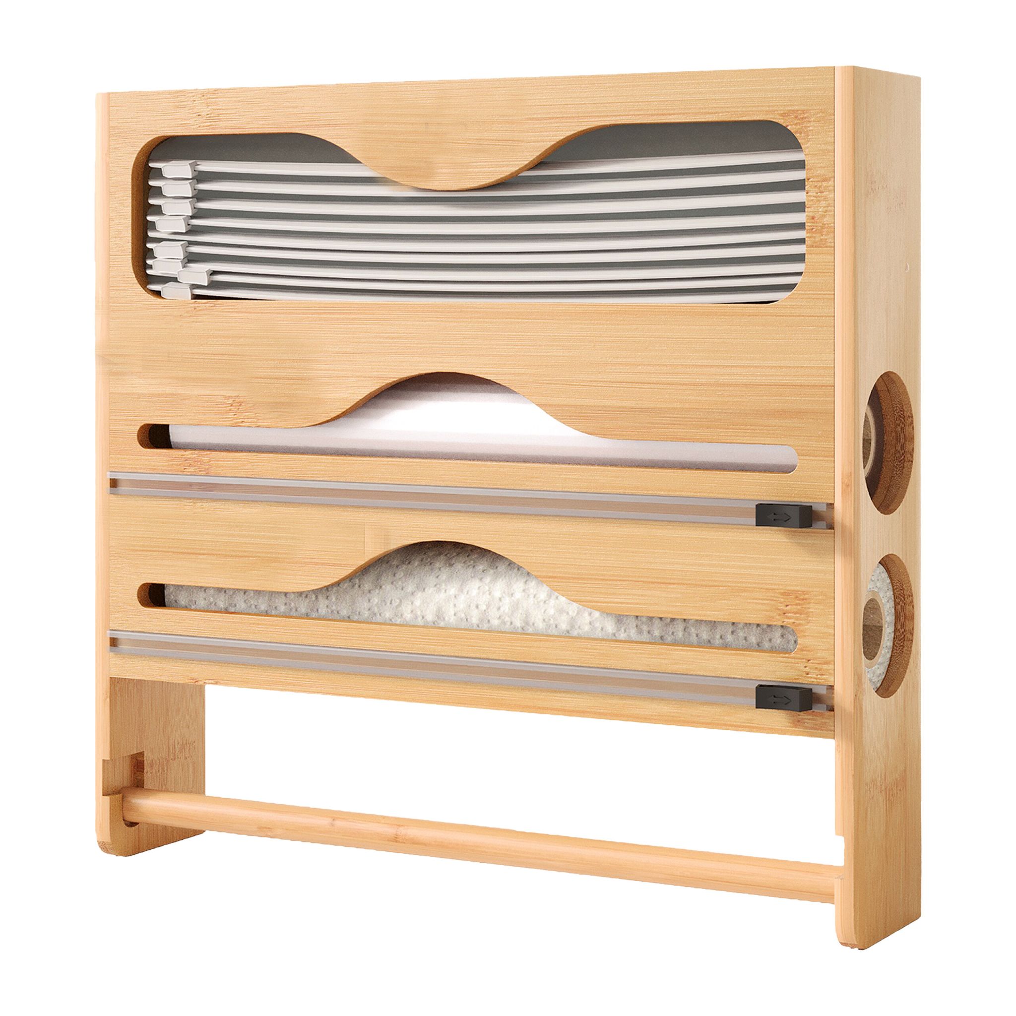 Wandrollenhalter Küche Hellbraun von Relaxdays