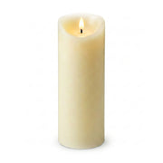 LED Kerze 30cm hoch Creme von Relaxdays