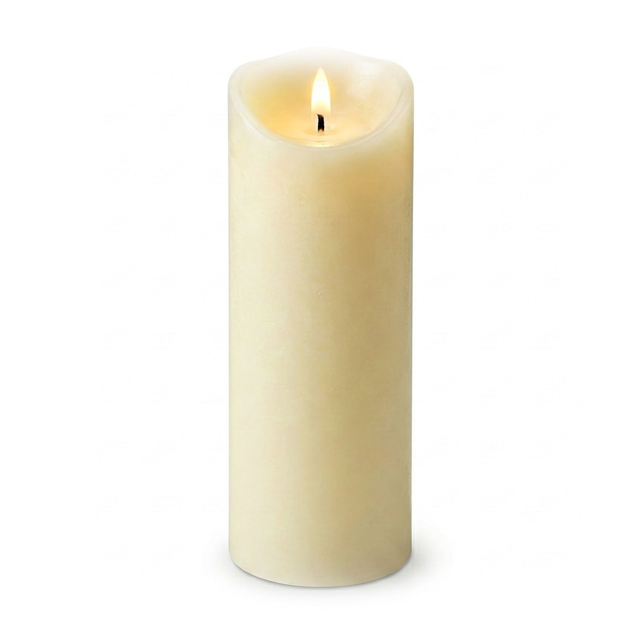 LED Kerze 30cm hoch Creme von Relaxdays