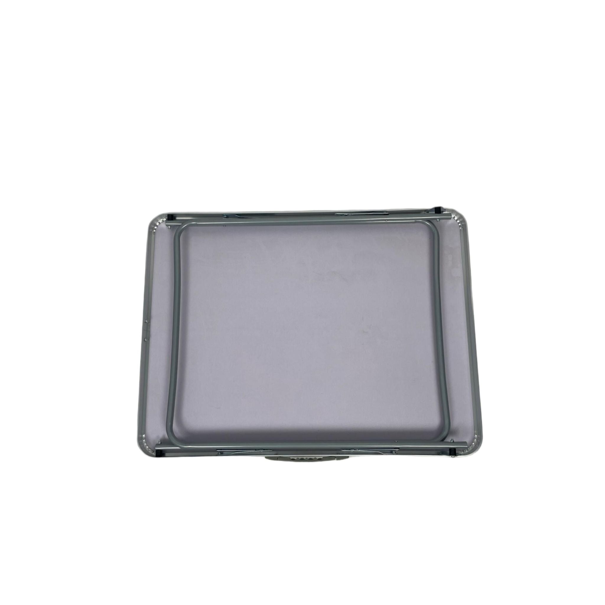 Klappbarer Campingtisch Schwarz-Silber von Relaxdays