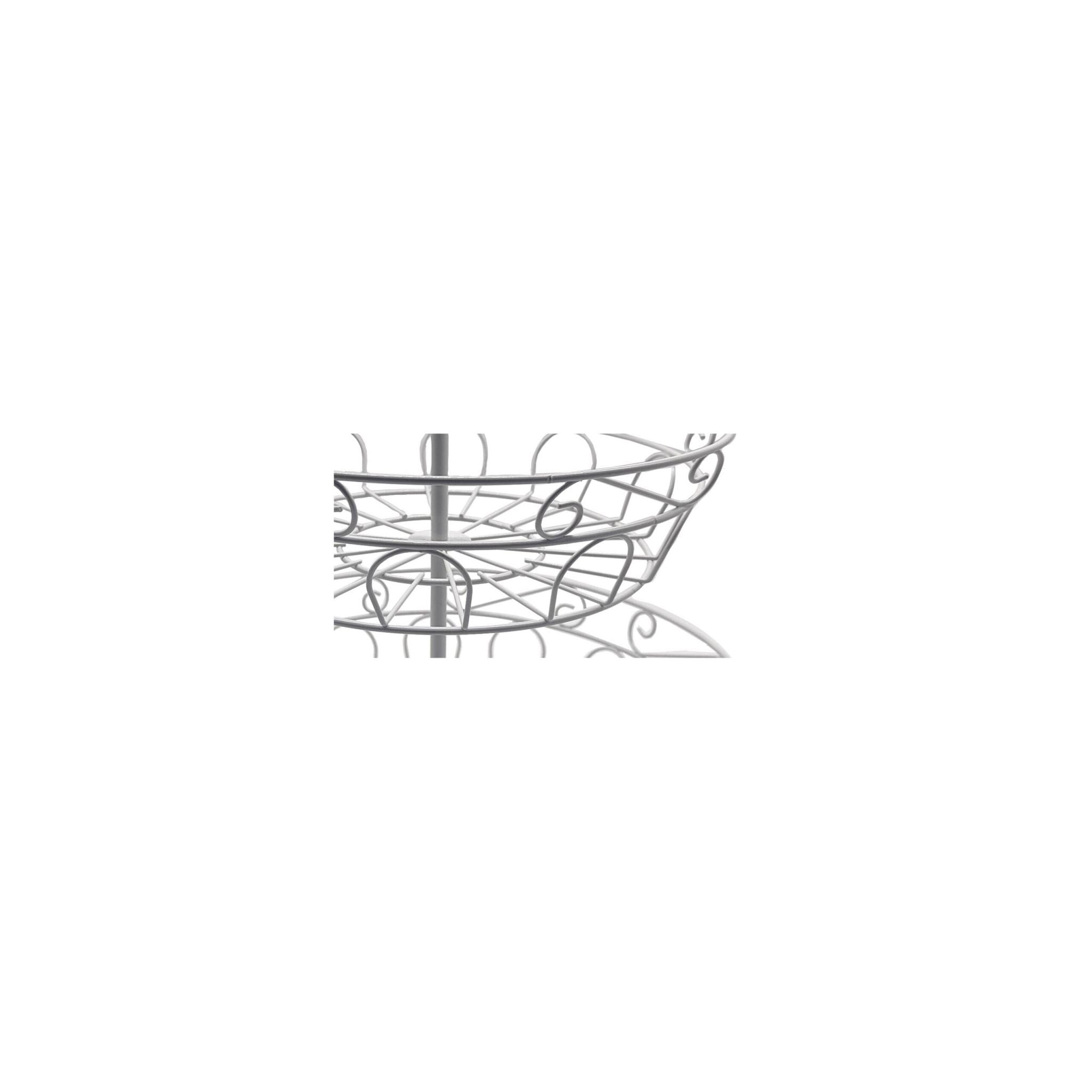 Obst Etagere 2 Etagen Weiss