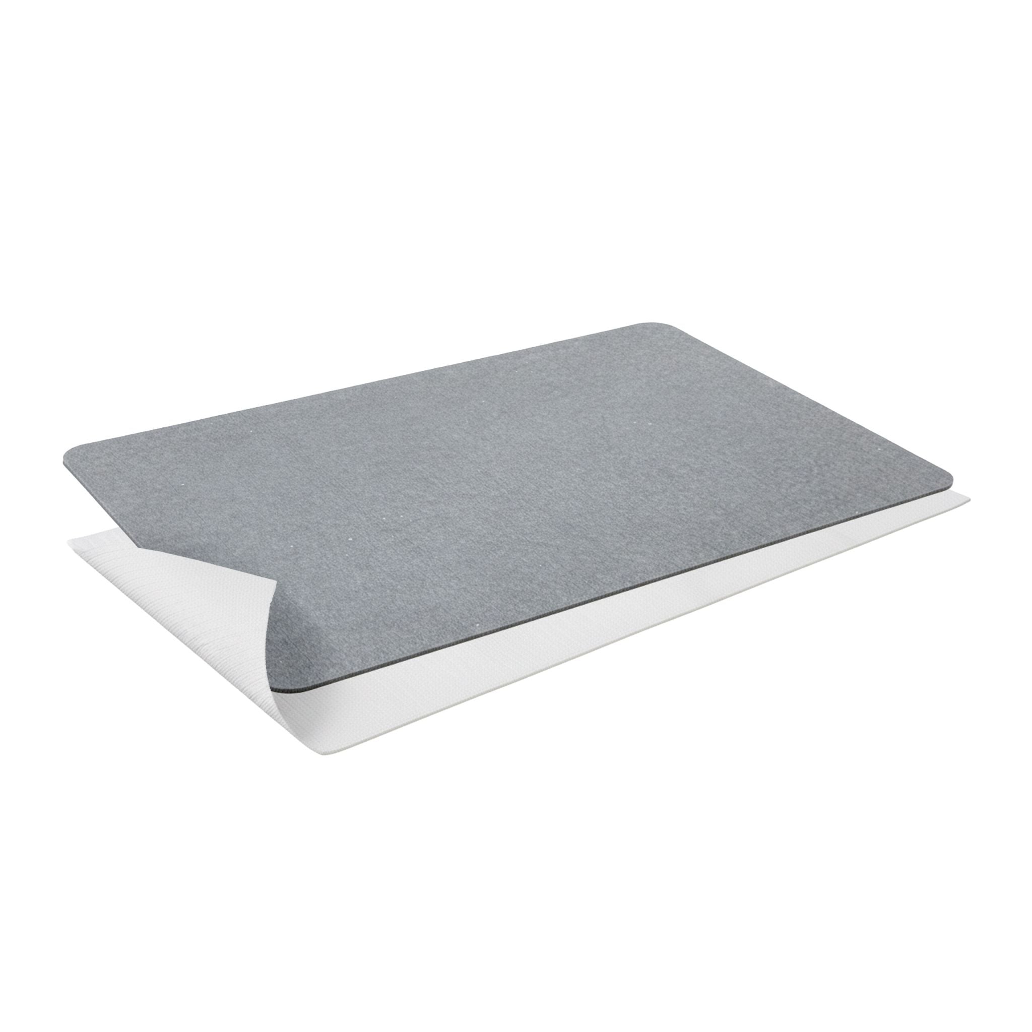 Badematte Kieselgur Grau von Relaxdays