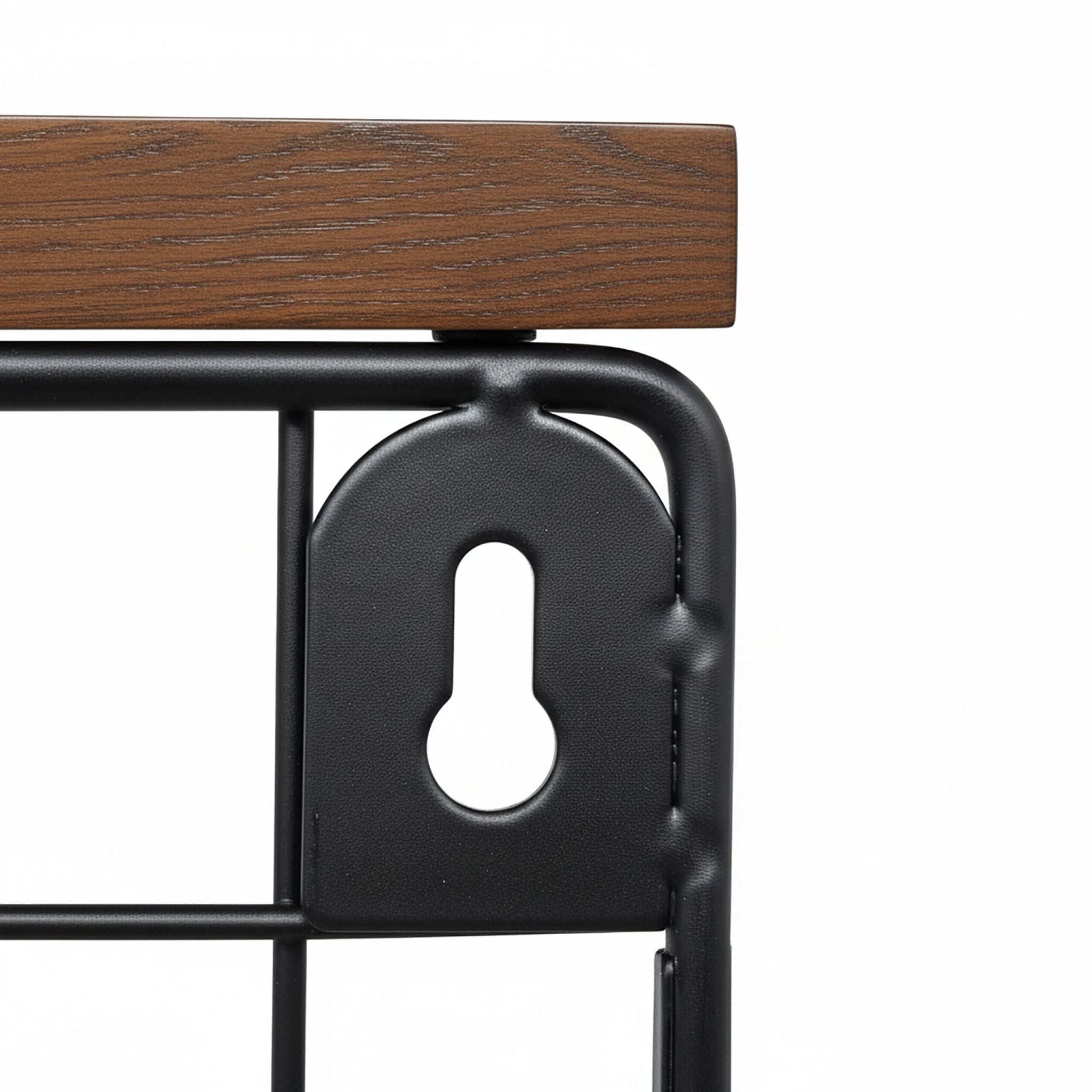 Obstkorb Wandregal Dunkelbraun-Schwarz von Relaxdays