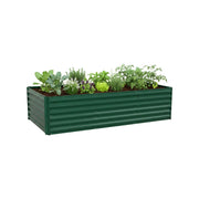 Hochbeet Metall 57 x 240 x 60cm Grün von Relaxdays