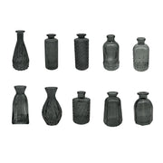 Deko Vasen 10er-Set Grau von Relaxdays