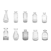 Deko Vasen 10er-Set Transparent von Relaxdays