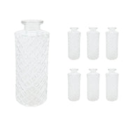 Deko Vasen 6er-Set Transparent von Relaxdays