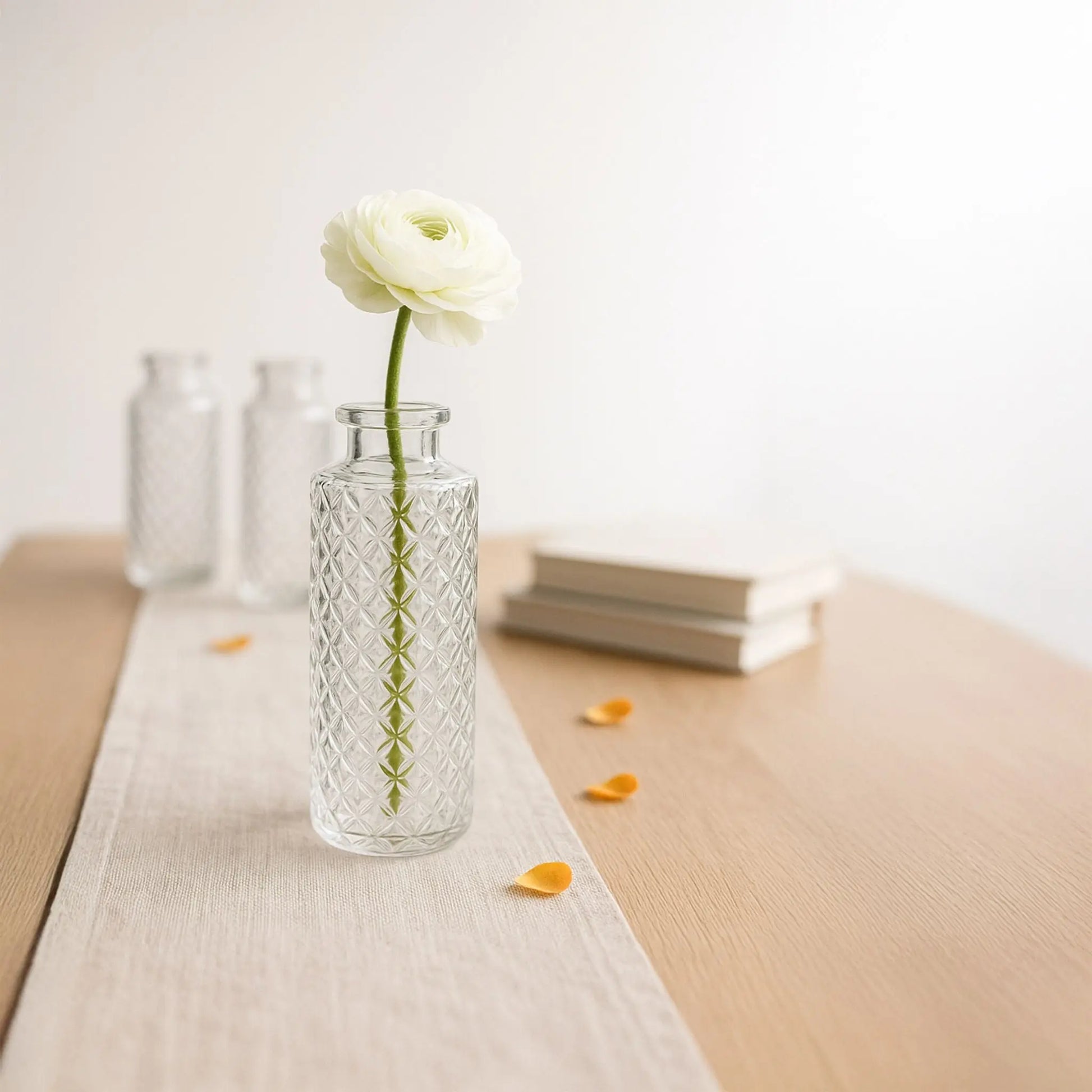 Deko Vasen 6er-Set Transparent von Relaxdays