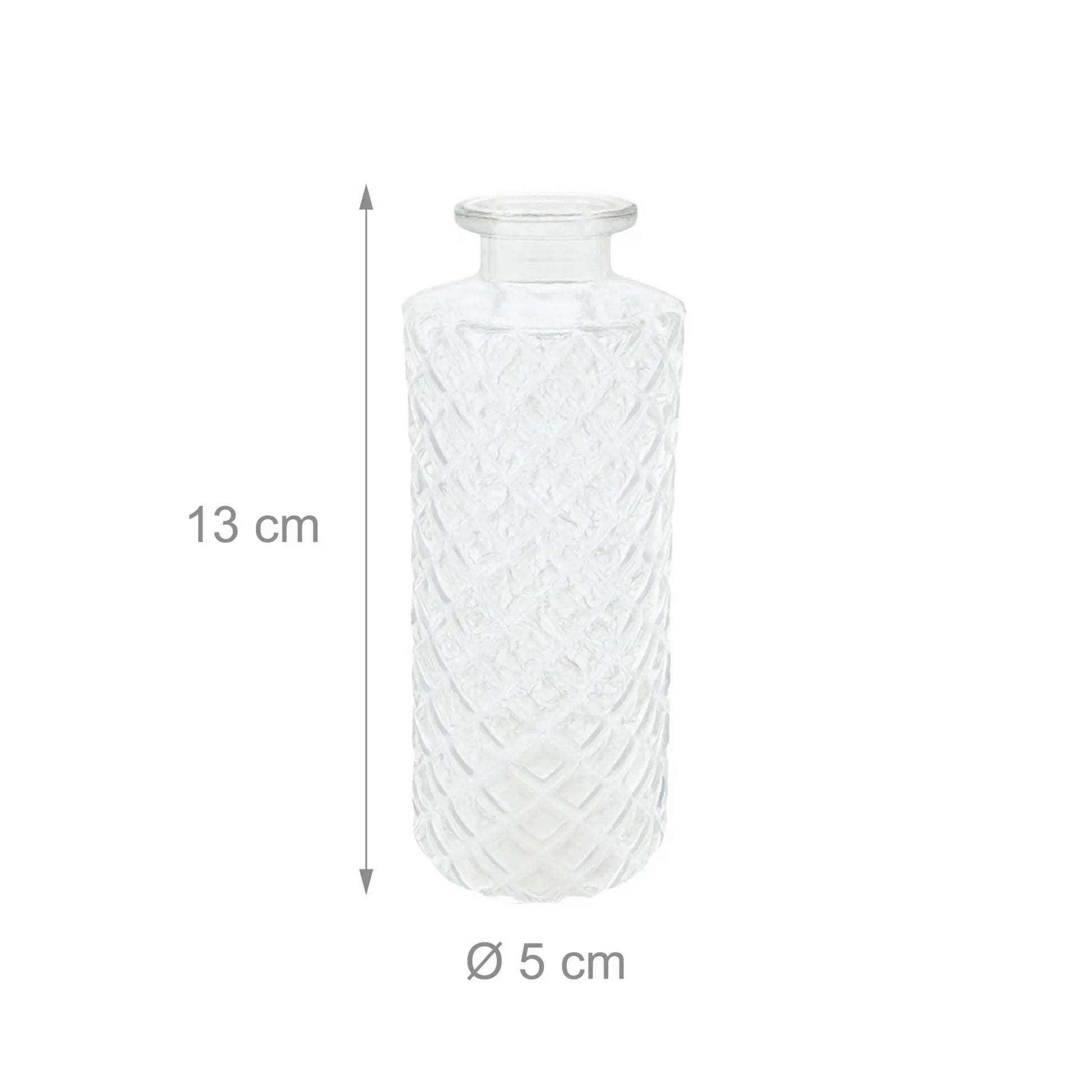 Deko Vasen 6er-Set Transparent von Relaxdays