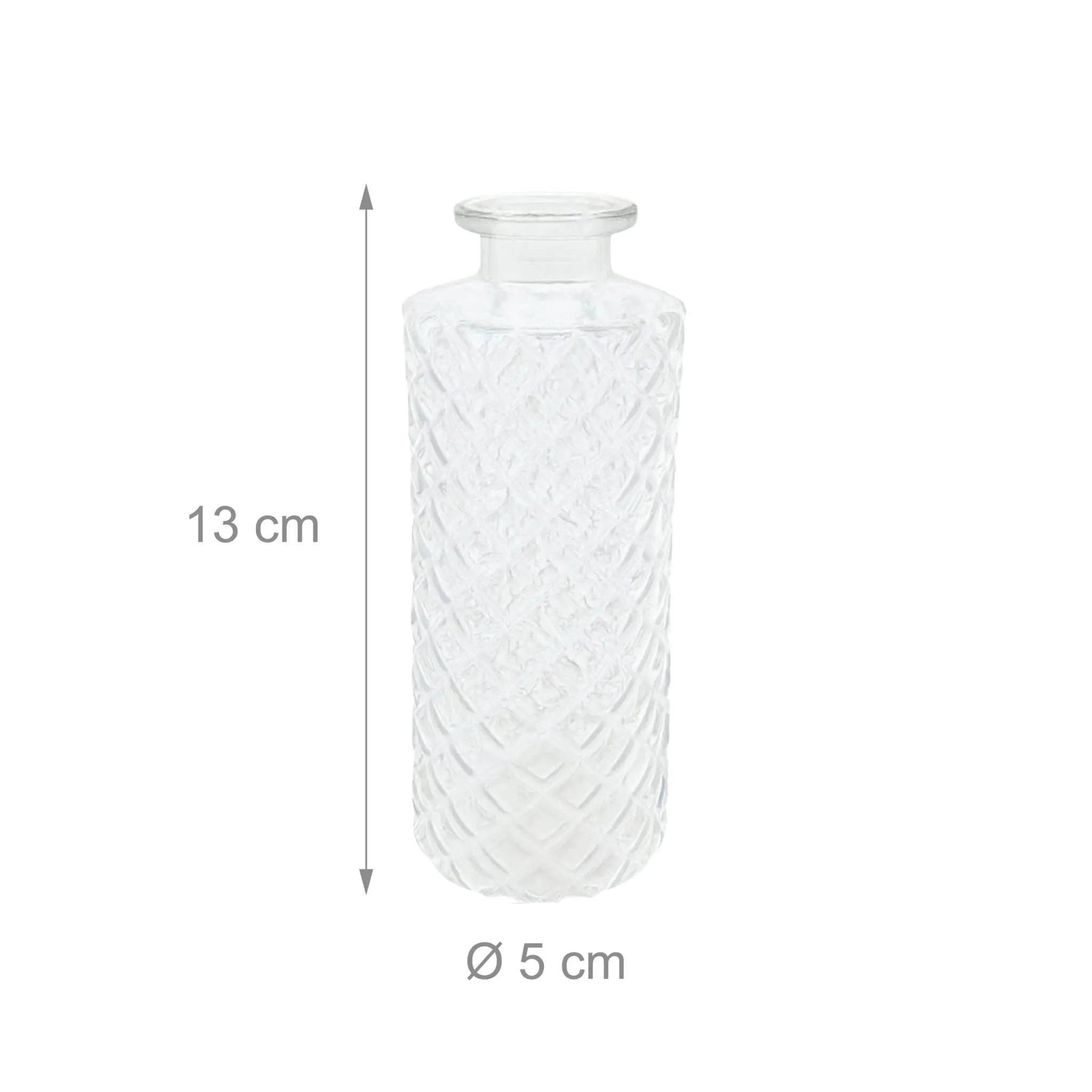 Deko Vasen 6er-Set Transparent von Relaxdays