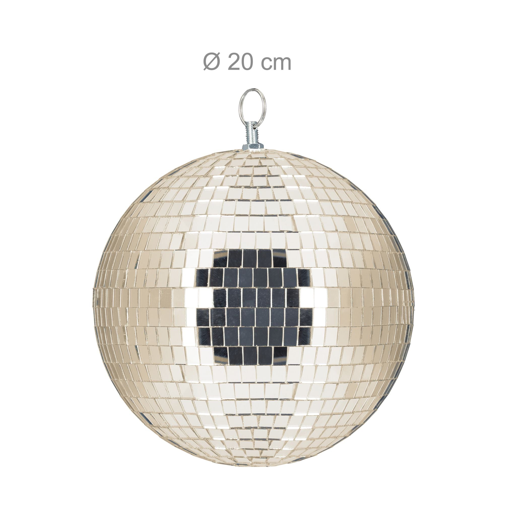 Discokugel 20cm Beige von Relaxdays