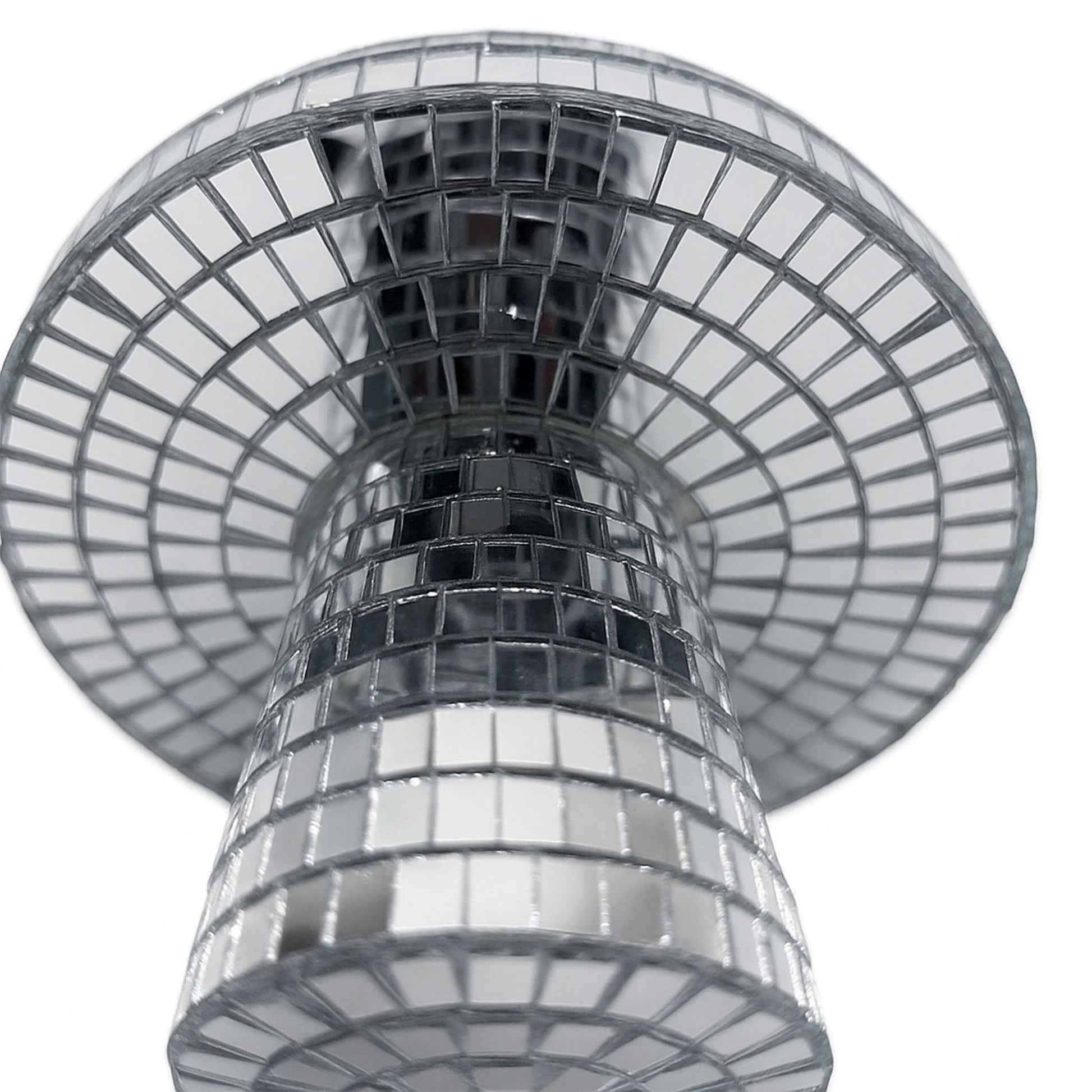Disco Pilz 2er-Set Silber von Relaxdays