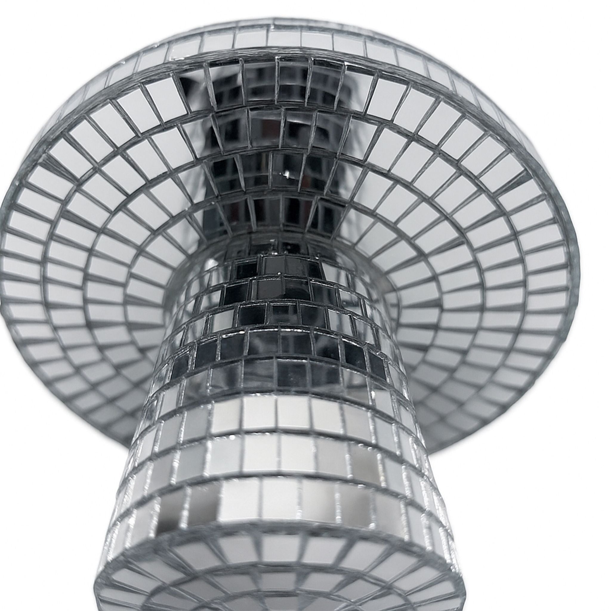 Disco Pilz 2er-Set Silber von Relaxdays