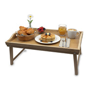 Betttablett Bambus Hellbraun von Relaxdays