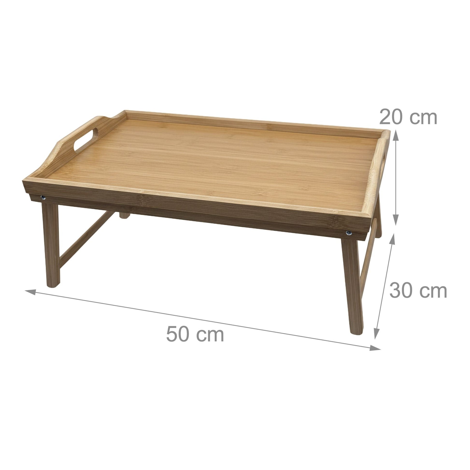 Betttablett Bambus Hellbraun von Relaxdays