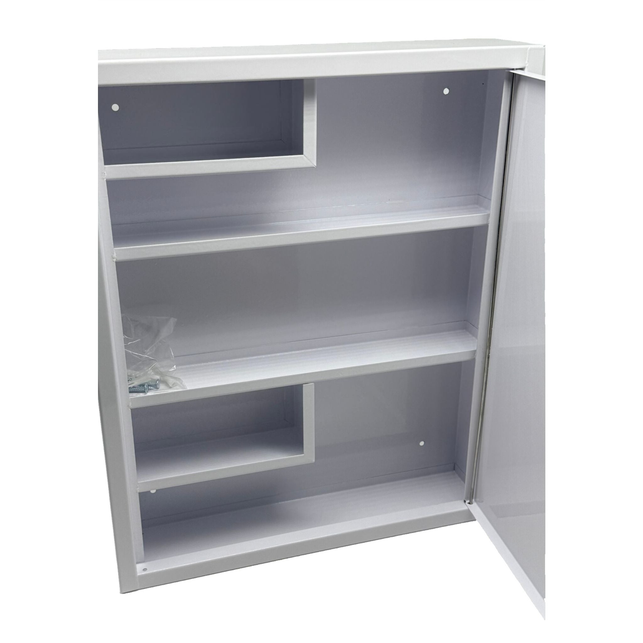 Abschliessbarer Medizinschrank Weiss-Grün von Relaxdays