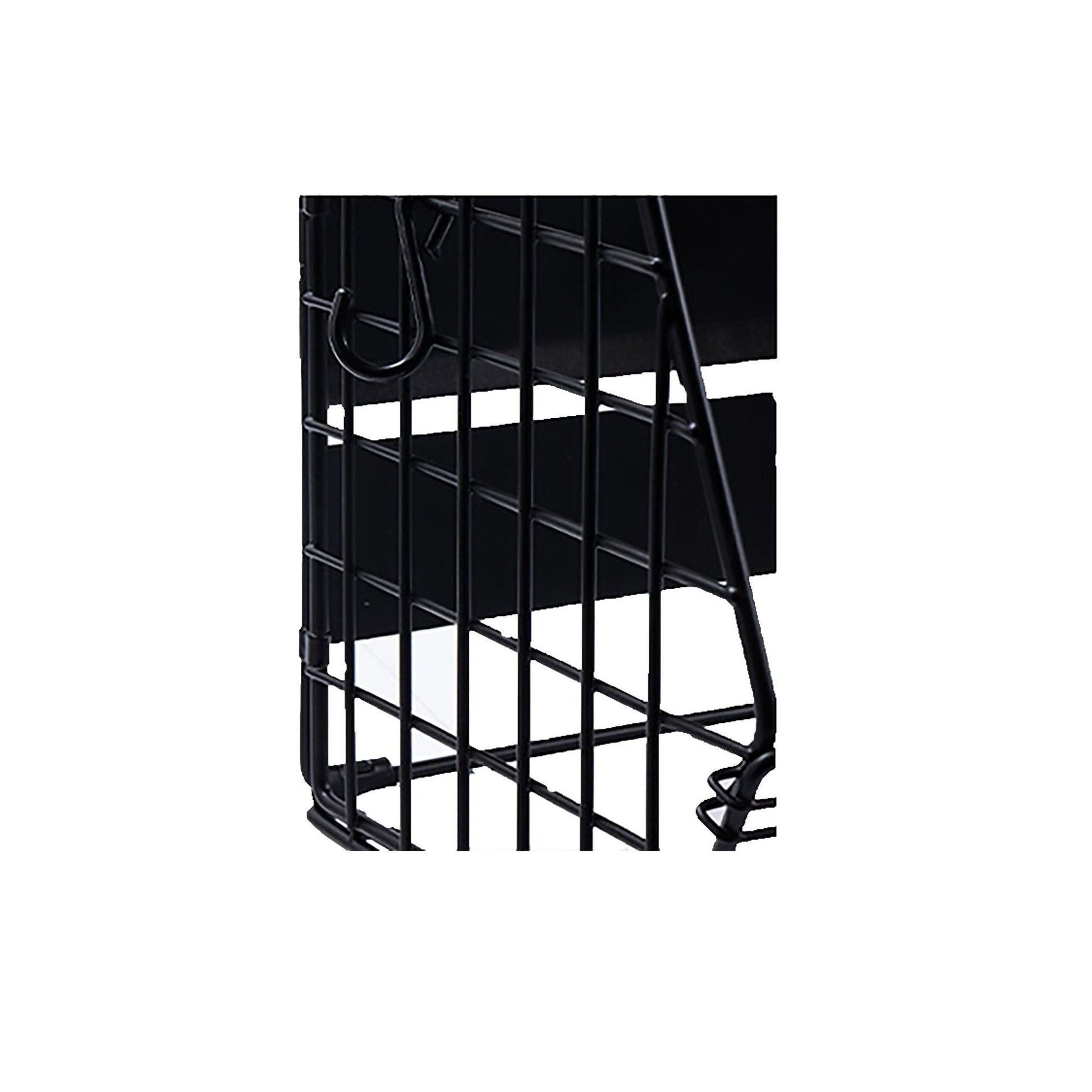 Obstkorb Wandregal magnetisch 2er-Set Dunkelbraun-Schwarz von Relaxdays