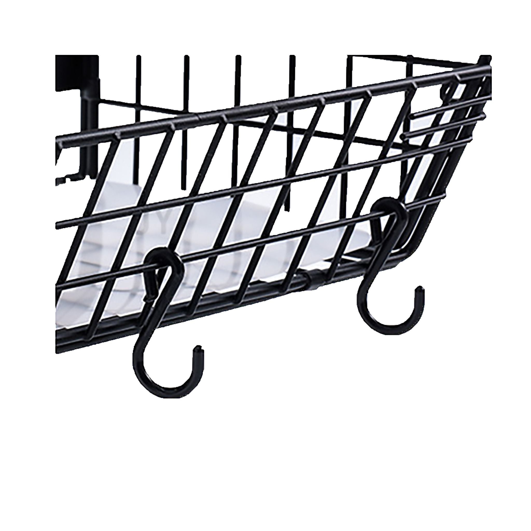 Obstkorb Wandregal magnetisch 2er-Set Dunkelbraun-Schwarz von Relaxdays