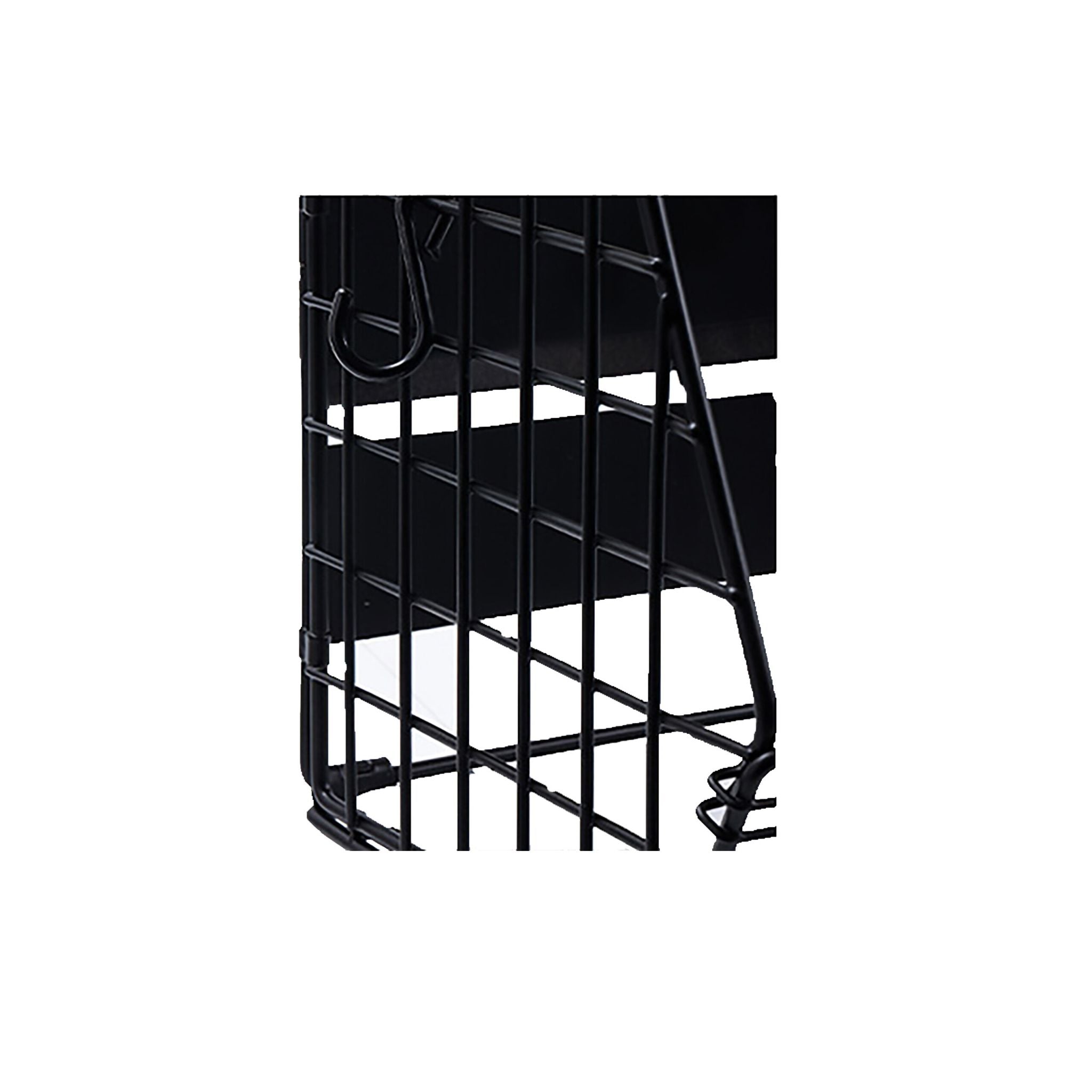 Obstkorb Wandregal magnetisch 2er-Set Hellbraun-Schwarz von Relaxdays