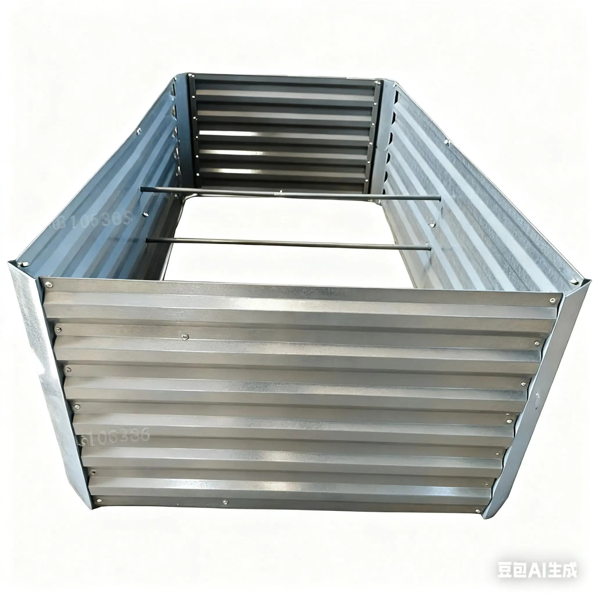 Hochbeet Metall 57x180x90cm Silber von Relaxdays