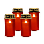 LED Grablicht 4er-Set Gold-Rot-Schwarz von Relaxdays