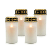 LED Grablicht 4er-Set Weiss-Gold-Schwarz von Relaxdays