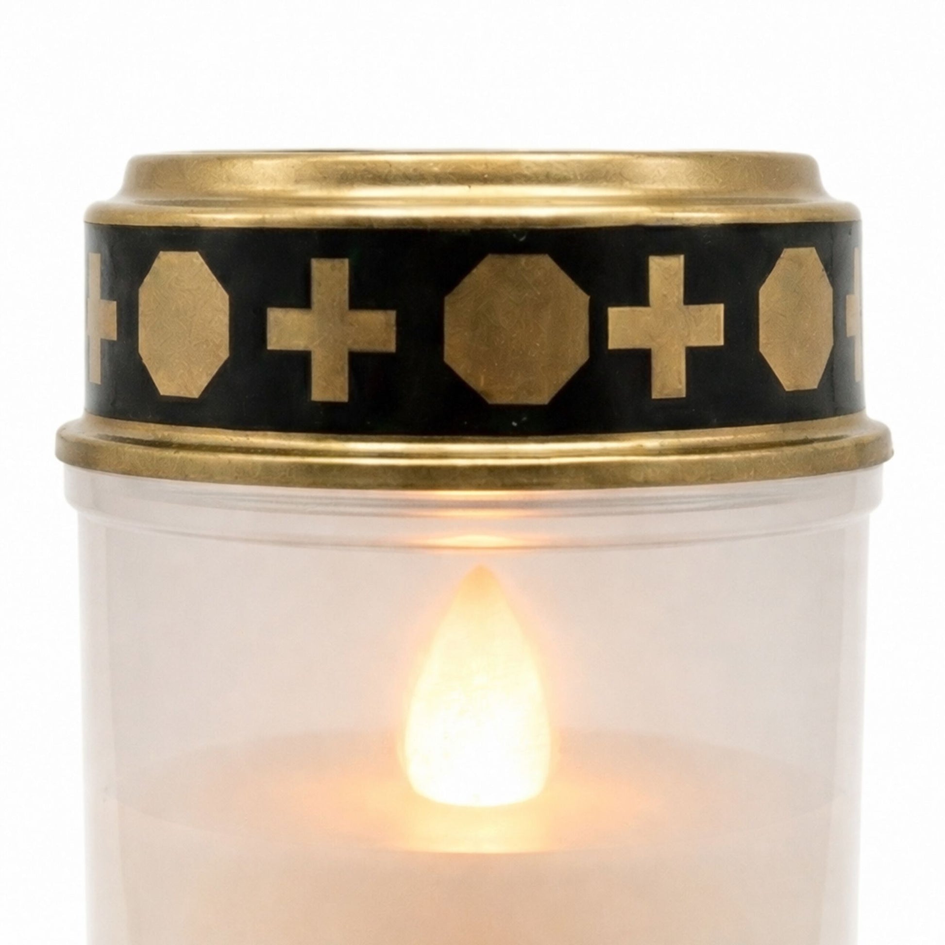 LED Grablicht 4er-Set Weiss-Gold-Schwarz von Relaxdays