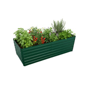 Hochbeet Metall eckig Grün von Relaxdays